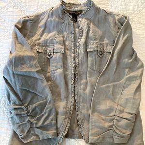 INC 💯 Linen. Light grey jacket SZ M.
